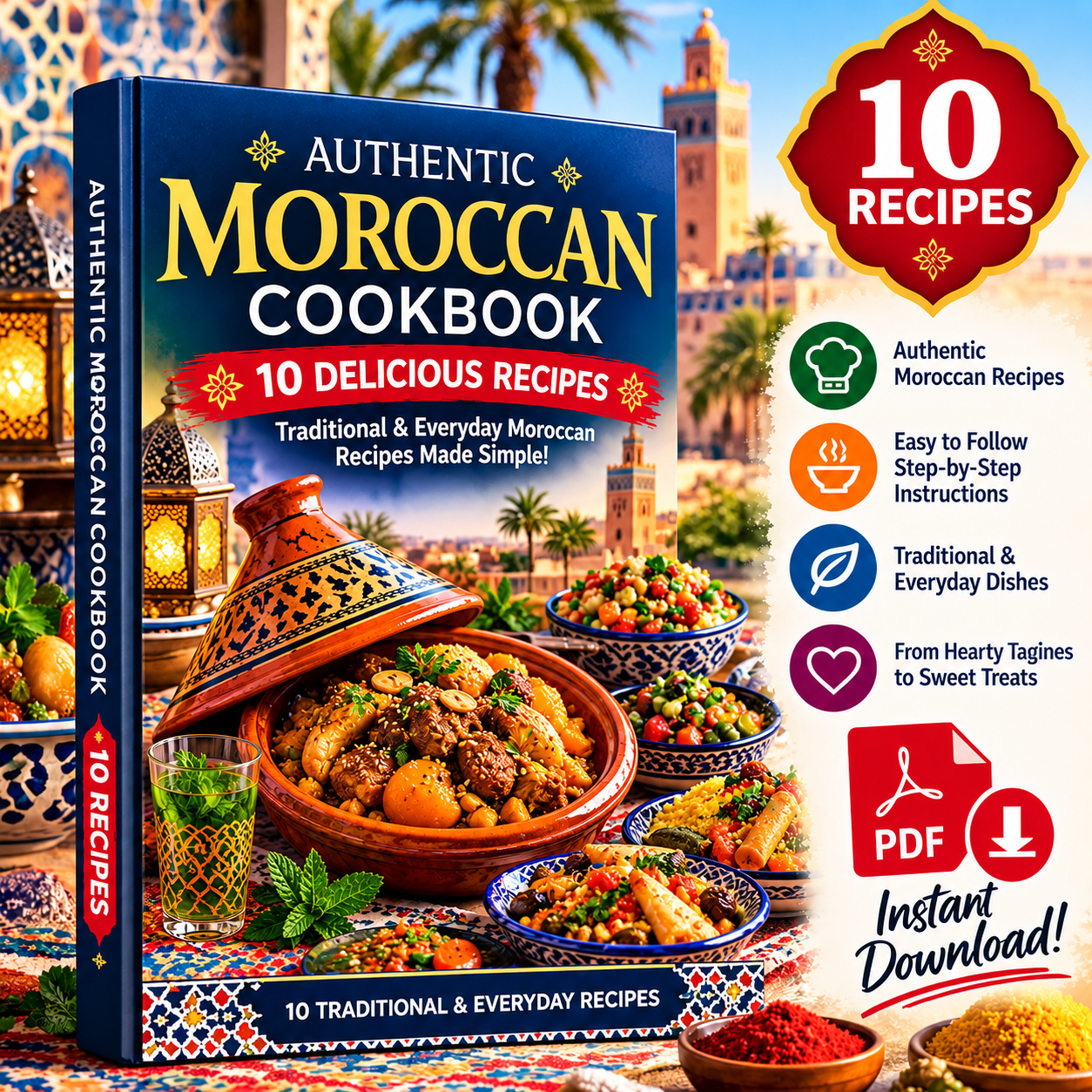 Moroccan 15-Minute Recipes 10 Recipe PDF - Image 2